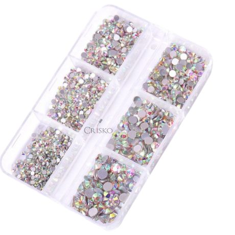 Κασετίνα με strass ιριδίζον