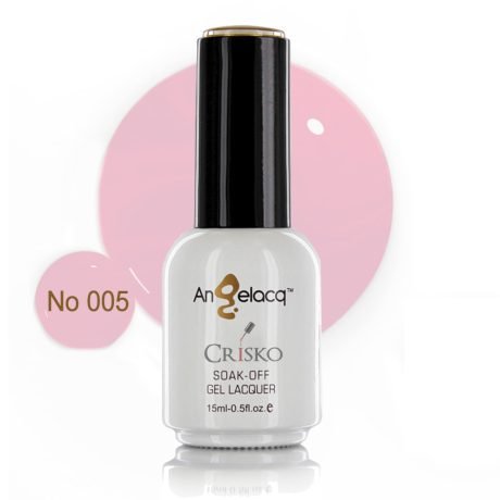 Ημιμόνιμο επαγγελματικό βερνίκι Angelacq 15ml 005 (ροζ πούδρας)