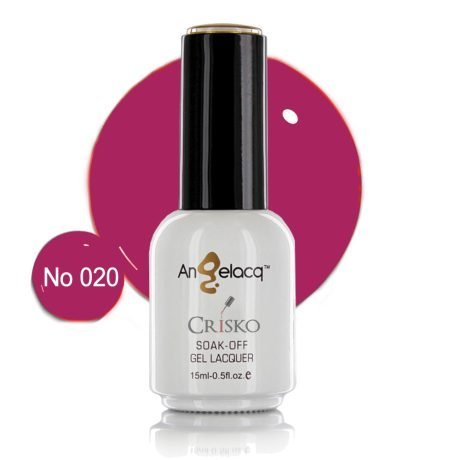 Ημιμόνιμο επαγγελματικό βερνίκι Angelacq 15ml 020 (φούξια μωβ)