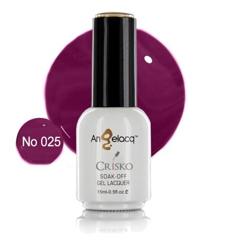 Ημιμόνιμο επαγγελματικό βερνίκι Angelacq 15ml 025 (magenta σκούρο)