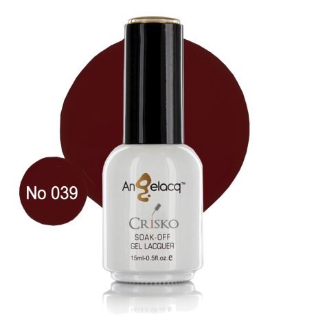 Ημιμόνιμο επαγγελματικό βερνίκι Angelacq 15ml 039 (καφέ μπορντώ)
