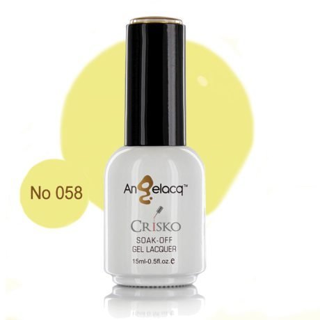 Ημιμόνιμο επαγγελματικό βερνίκι Angelacq 15ml 058 (καναρινί)