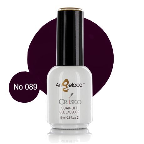Ημιμόνιμο επαγγελματικό βερνίκι Angelacq 15ml 089 (σκούρο μωβ βυσσινί)