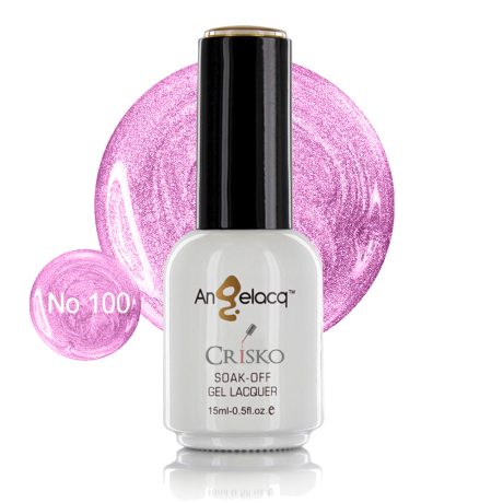 Ημιμόνιμο επαγγελματικό βερνίκι Angelacq 15ml 100 (φούξια περλέ)