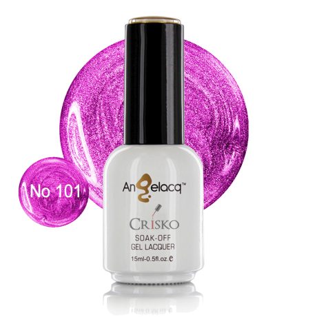 Ημιμόνιμο επαγγελματικό βερνίκι Angelacq 15ml 101 (φούξια με shimmer)