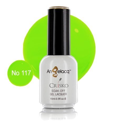 Ημιμόνιμο επαγγελματικό βερνίκι Angelacq 15ml 117 (κίτρινο φωσφοριζέ)