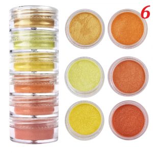 Σκόνες Νυχιών Pearl Powder 6τμχ