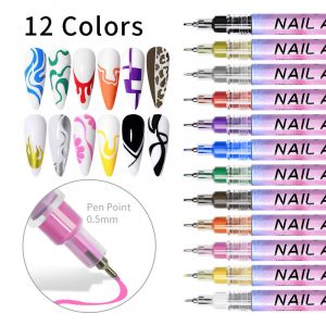 Nail graffiti pen set 12 χρώματα