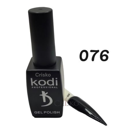 Ημιμόνιμο βερνίκι Kodi 12ml 076 (μαύρο)