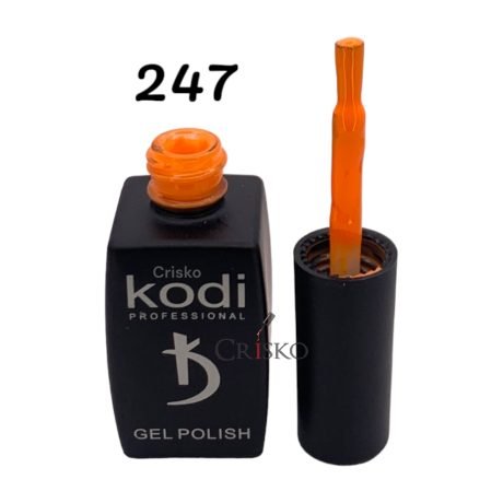 Ημιμόνιμο βερνίκι Kodi 12ml 247 (πορτοκαλί νέον)