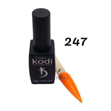 Ημιμόνιμο βερνίκι Kodi 12ml 247 (πορτοκαλί νέον)